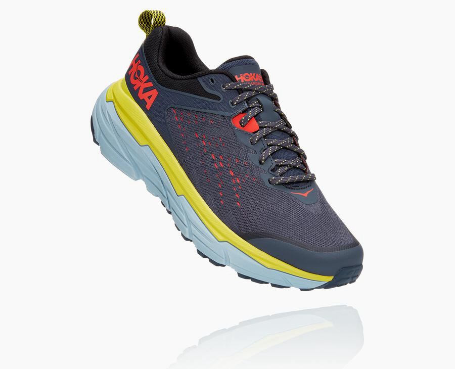 Hoka One One Challenger Atr 6 - Men Trail Shoes - Blue,Australia DES-190647